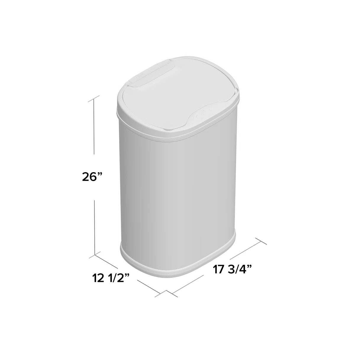 Nine Stars 13.2 Gallon Stainless Steel Motion Sensor Trash Can