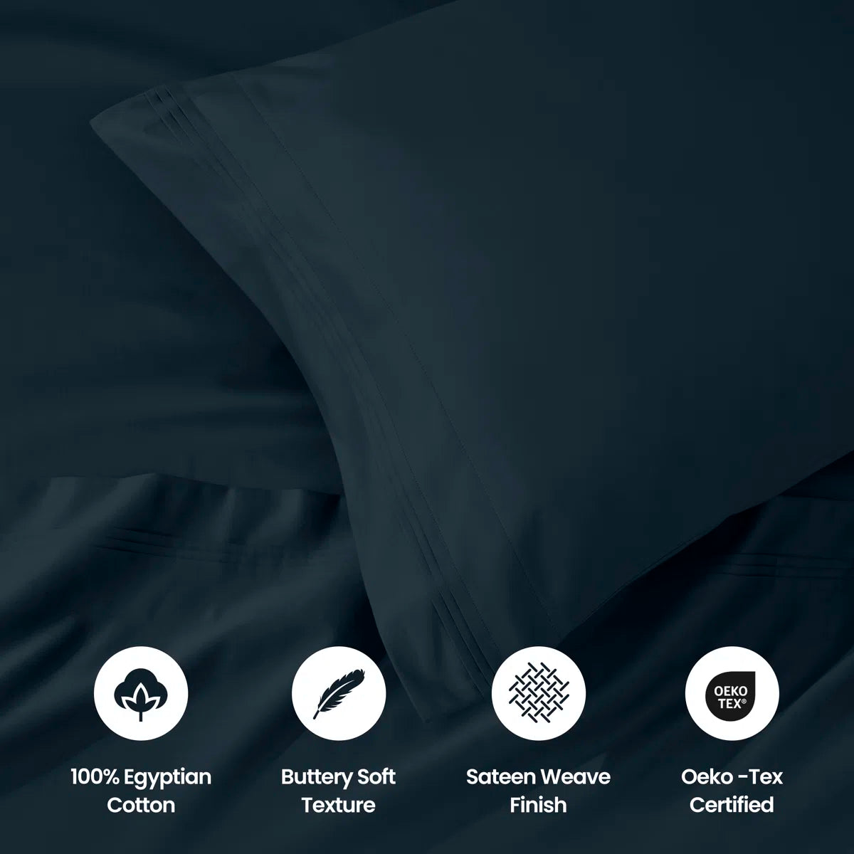 Limited time offer Egyptian Cotton Deep Pocket Solid Luxury 1000 Thread Count Sheet Set