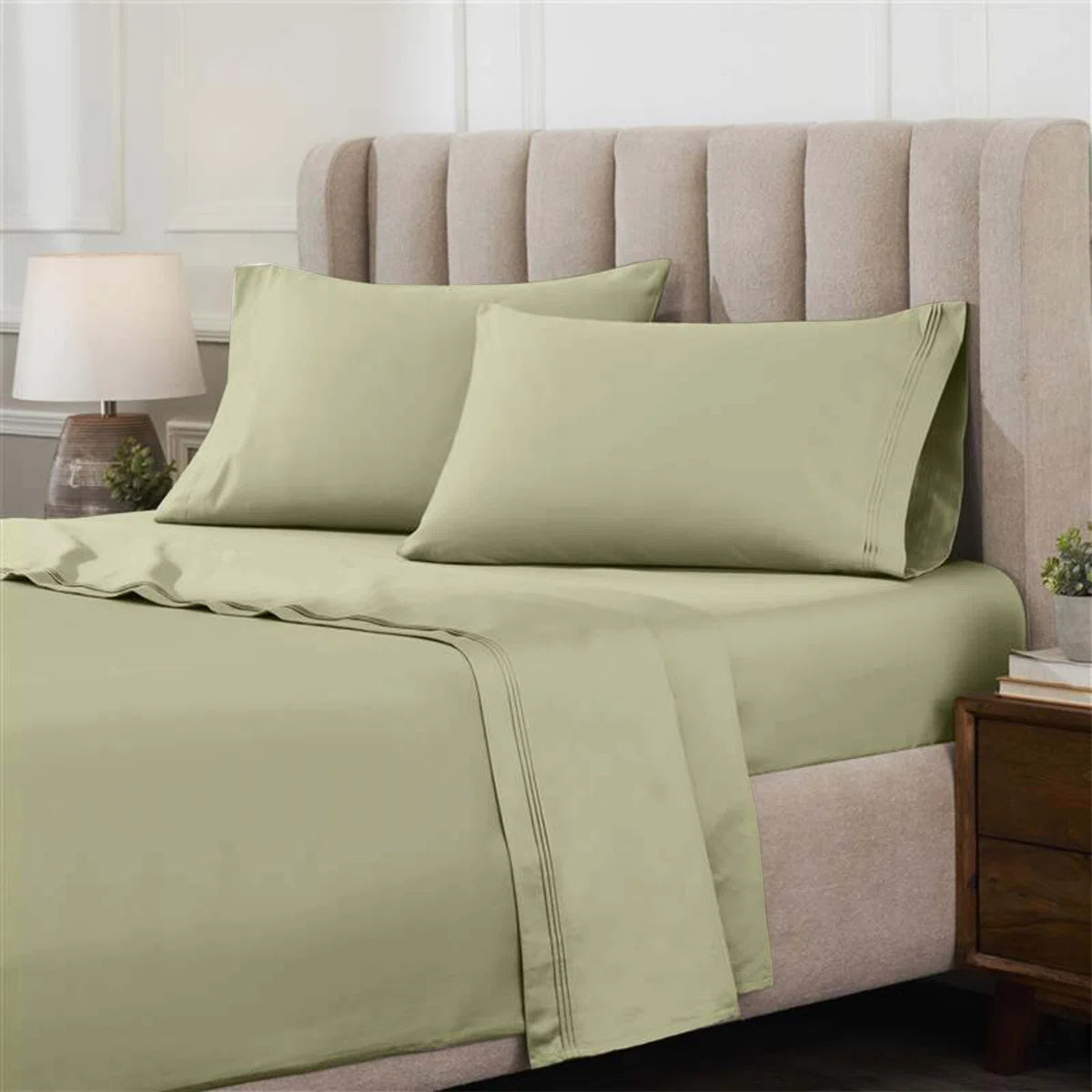 Limited time offer Egyptian Cotton Deep Pocket Solid Luxury 1000 Thread Count Sheet Set