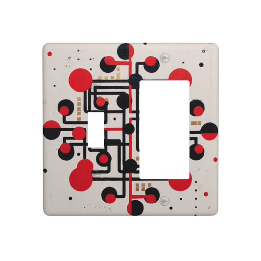 Artistic Switch Combination Decorative Wall Plates (4 - Pack): Suitable for Multiple Scenarios, Durable and Beautiful