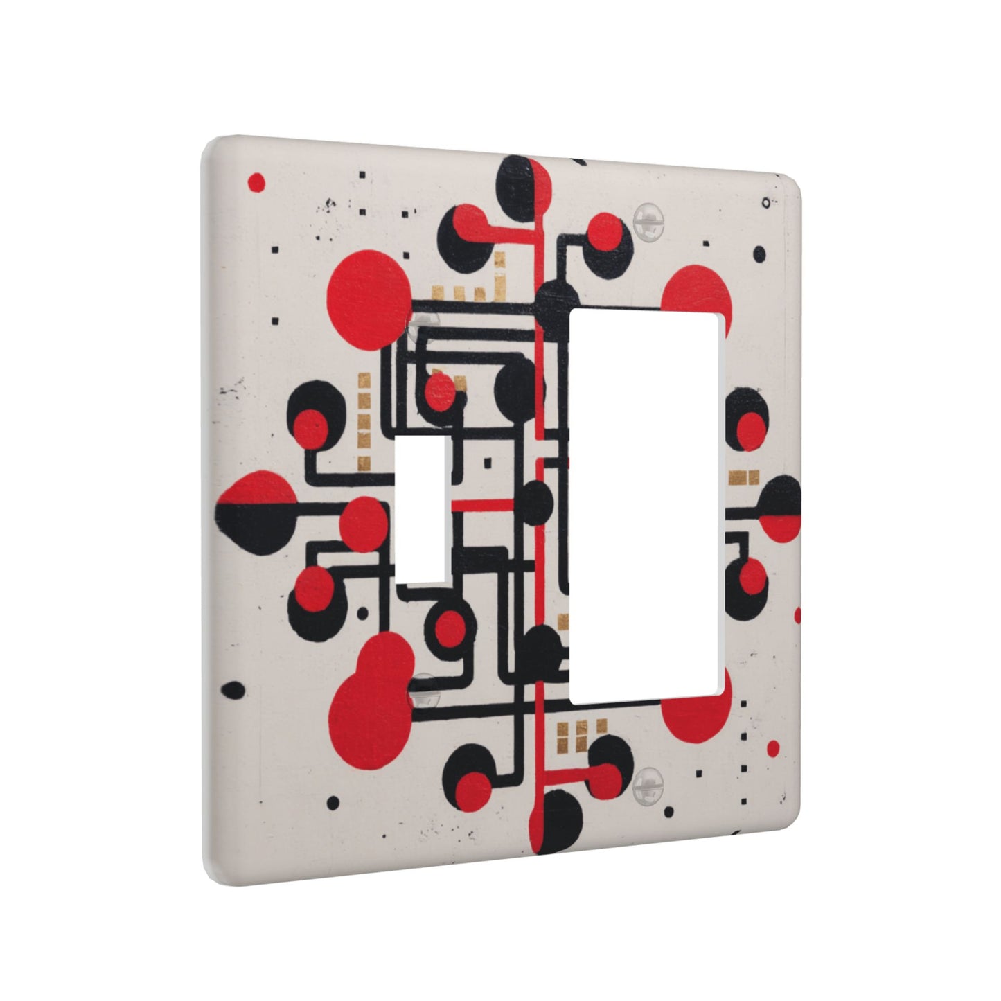 Artistic Switch Combination Decorative Wall Plates (4 - Pack): Suitable for Multiple Scenarios, Durable and Beautiful