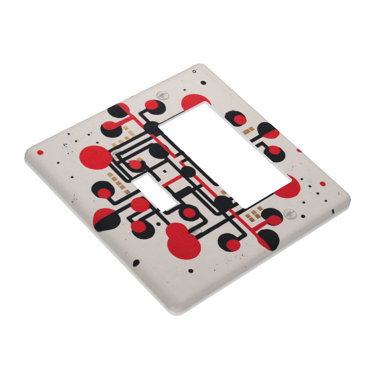 Artistic Switch Combination Decorative Wall Plates (4 - Pack): Suitable for Multiple Scenarios, Durable and Beautiful