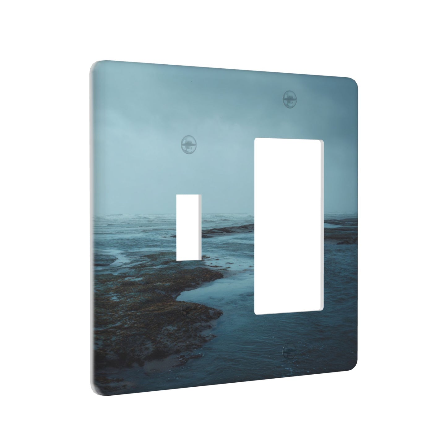4 - Pack Seaview - Themed Switch Combination Decorative Wall Plates: Suitable for Multiple Scenarios, Durable and Beautiful