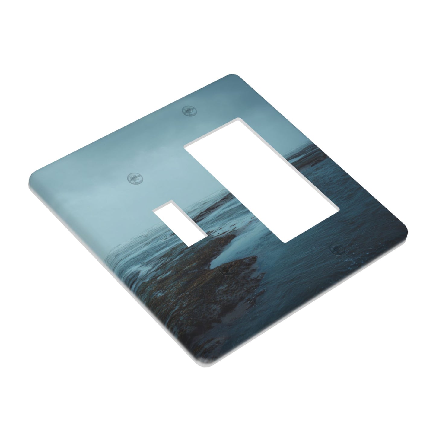 4 - Pack Seaview - Themed Switch Combination Decorative Wall Plates: Suitable for Multiple Scenarios, Durable and Beautiful
