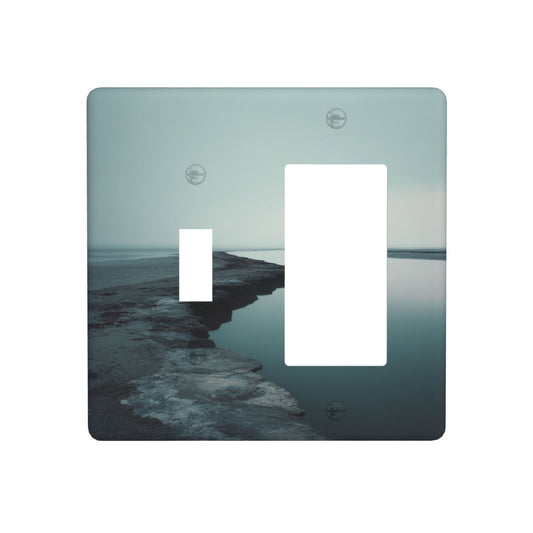 4 - Pack Coastal Scenery Switch Combination Decorative Wall Plates: Suitable for Multiple Scenarios, Durable and Beautiful