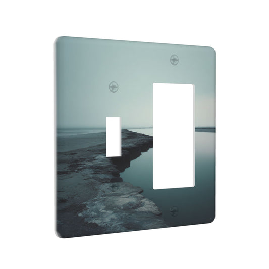 4 - Pack Coastal Scenery Switch Combination Decorative Wall Plates: Suitable for Multiple Scenarios, Durable and Beautiful