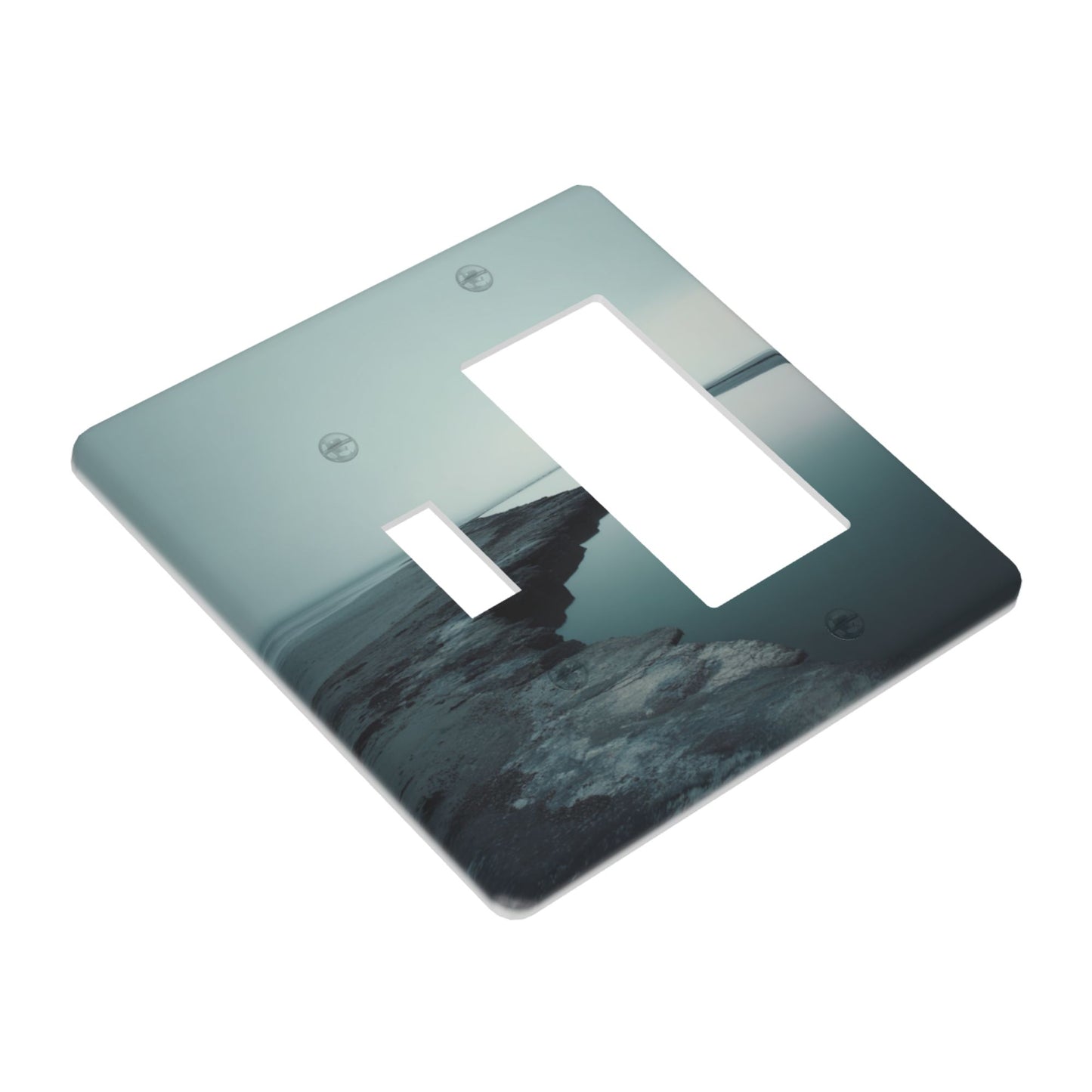 4 - Pack Coastal Scenery Switch Combination Decorative Wall Plates: Suitable for Multiple Scenarios, Durable and Beautiful