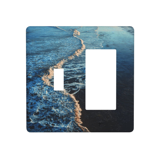 4 - Pack Wave and Beach Scenery Switch Combination Decorative Wall Plates: Suitable for Multiple Scenarios, Durable and Beautiful