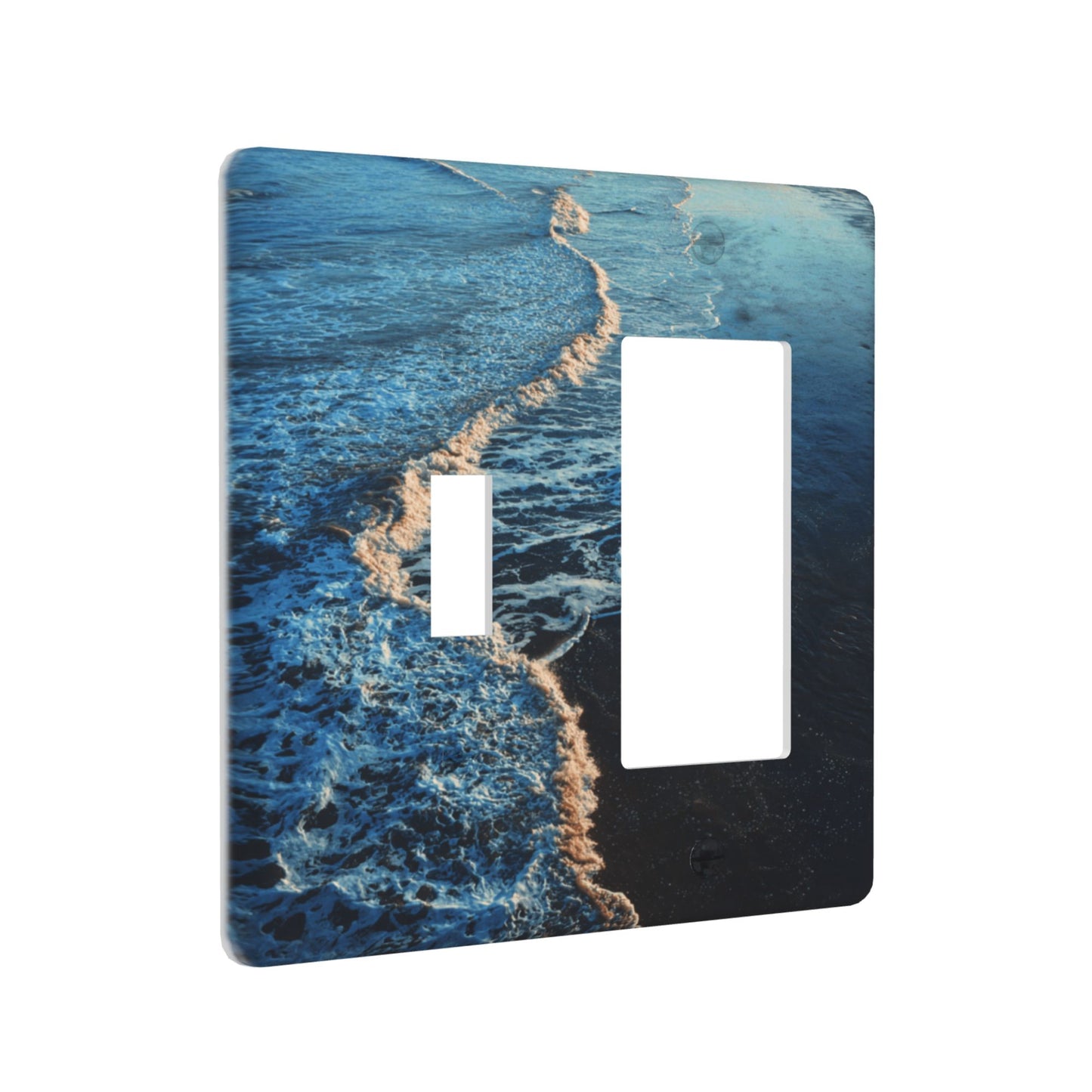 4 - Pack Wave and Beach Scenery Switch Combination Decorative Wall Plates: Suitable for Multiple Scenarios, Durable and Beautiful