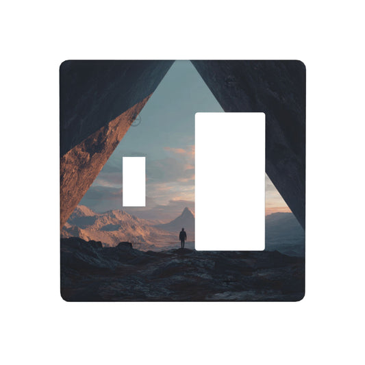 4 - Pack Mountain Viewing Scene Switch Combination Decorative Wall Plates: Suitable for Multiple Scenarios, Durable and Beautiful