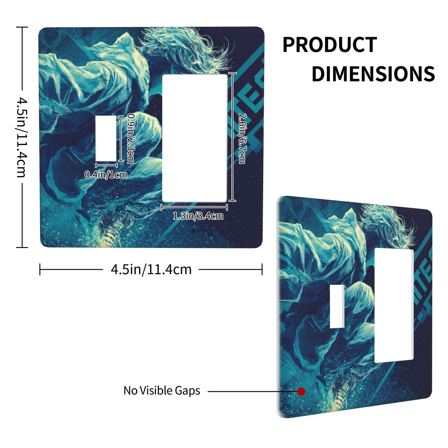 4 - Pack Dynamic Character Art - Style Switch Combination Decorative Wall Plates: Suitable for Multiple Scenarios, Durable and Beautiful