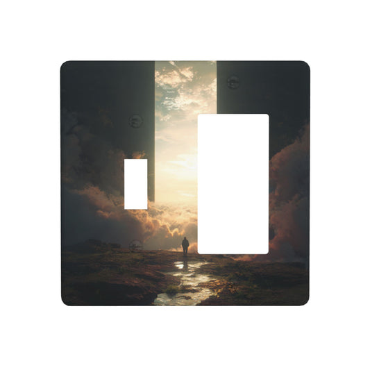 4 - Pack Cloud Sea Sunrise Viewing Figure Switch Combination Decorative Wall Plates: Suitable for Multiple Scenarios, Durable and Beautiful